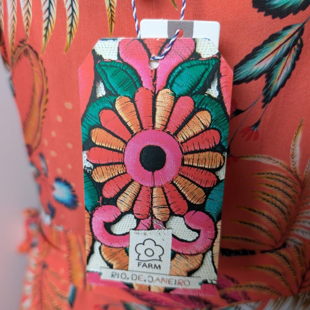 NWT Farm Rio for Anthropologie Musette Maxi Wrap Dress - Picture 6 of 8